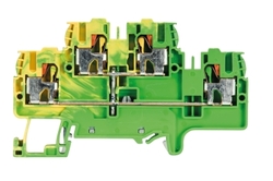 Złącze piętrowe PE 2,5/4mm2 sprężynowe PUSH-IN żółto-zielone WTP 2,5/4 E PE 56.203.8955.0