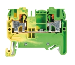 Złącze przelotowe PE 2,5/4mm2 sprężynowe PUSH-IN żółto-zielone WTP2,5/4 PE 56.203.9055.0