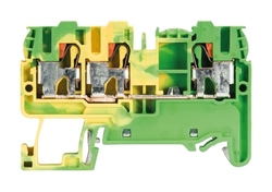 Złącze przelotowe PE 2,5/4mm2 sprężynowe PUSH-IN żółto-zielone WTP 2,5/4 D1/2 PE 56.203.9355.0