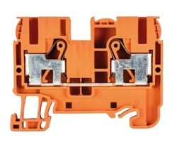 Złącze przelotowe 6/10mm2 sprężynowe PUSH-IN pomarańczowe WTP 6/10 OR 56.206.0055.9