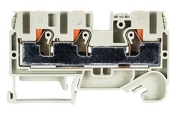 Złącze przelotowe 6/10mm2 sprężynowe PUSH-IN szare WTP 6/10 D1/2 56.206.5055.0