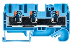 Złącze przelotowe 6/10mm2 sprężynowe PUSH-IN niebieskie WTP 6/10 D1/2 BL 56.206.5055.6