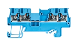 Złącze przelotowe 1,5mm2 sprężynowe PUSH-IN niebieskie WTP 1,5 D2/2 BL 56.202.5155.6