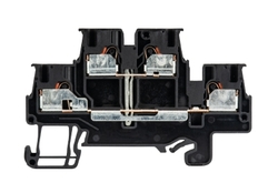 Złącze piętrowe 1,5mm2 sprężynowe PUSH-IN czarne ze zworą WTP 1,5 E VB 56.202.6955.1