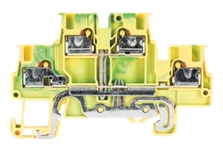 Złącze piętrowe PE 1,5mm2 sprężynowe PUSH-IN żółto-zielone WTP 1,5 E PE 56.202.9255.0