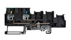 Złącze czujnikowe zasilające 1,5mm2 sprężynowe PUSH-IN czasrne WTP 1,5 I/O-IN PE 56.202.9655.0