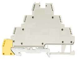 Złącze piętrowe + PE 2,5mm2 śrubowe szare WK 2,5-3 D SL/V0 56.503.8355.0