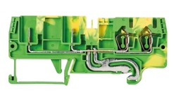 Złącze przelotowe PE plug-in 2,5mm2 sprężynowe żółto-zielone WKFN 2,5 2P/2F-SL 56.703.2255.0