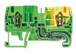 Złącze przelotowe PE plug-in 2,5mm2 sprężynowe żółto-zielone WKFN 2,5 F/P/F-SL 56.703.2455.0