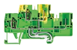 Złącze piętrowe PE plug-in 2,5mm2 sprężynowe żółto-zielone WKFN 2,5 E/F/P/SL 56.703.3655.0