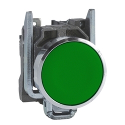Przycisk monostabilny metalowy zielony 1NO XB4BA31