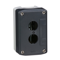 Kasetka 2 otwory ciemnoszara certyfikat UL/CSA XALD02H7