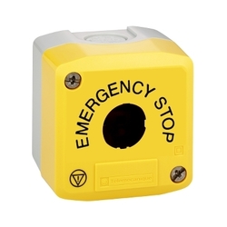 Kasetka 1 otwór żółta EMERGENCY STOP XALK01H29