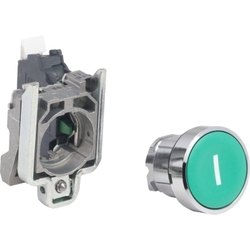 Przycisk monostabilny metalowy zielony I 1NO XB4BA33115