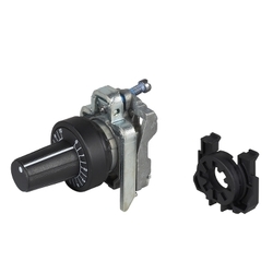 Napęd z podstawą potencjometru metalowy oś 6mm czarny kołnierz ZB4BD9127