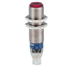 Czujnik fotoelektryczny odbiornik M18 PNP NO lub NC programowalne zasięg Sn 0,,,100 m zasilanie 12 - 24V DC konektor M12 XUBLBPCNM12R