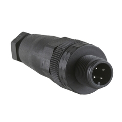 Konektor prosty męski M12 4 piny plastikowy IP67 XZCC12MDP40B