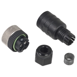 Konektor prosty żeński 1/2 20 UNF 3 piny plastikowy IP67 XZCC20FDM30B
