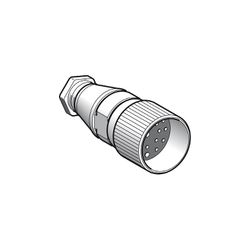 Konektor prosty żeński M23 19 pinów metal IP65 XZCC23FDM190S
