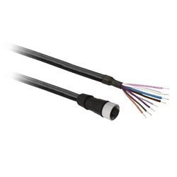 Przewód M12 8 pinów konektor prosty żeński PUR IP65 - IP67 - IP69K XZCP29P12L10