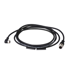 Adapter męski M12 3 piny prosty złącze żeńskie M8 3 piny kątowy złącze PUR IP65 - IP67 - IP69K XZCR1510040H2