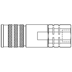 Szybkozłącze seria FEM/IF 3/4 BSPP gwint wew 250 BAR stal FEC-501-12FB