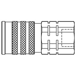 Szybkozłącze seria FEM/IF 1 1/4 BSPP gwint wew 200 BAR stal nierdzewna IF10010-125 RV