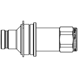 Nypel szybkozłącze seria FF-profil Tema 1/2 BSPP gwint wew 450 BAR stal FF5021 CE