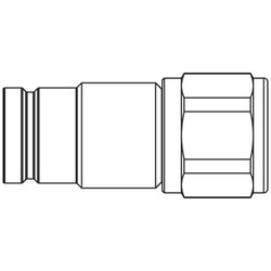 Nypel szybkozłącze seria FF-profil Tema 1 BSPP gwint wew 400 BAR stal FF7520-100 CV