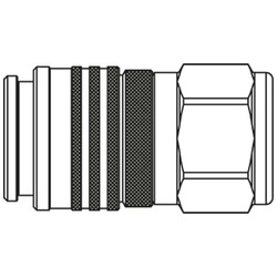 Szybkozłącze seria FF-profil Tema 1 1/4 BSPP gwint wew 350 BAR stal FF10010-125 CV