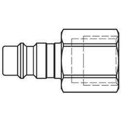 króciec szybkozłącza DN7,8 DN7,4 gwint wewnętrzny R1/2 25SFIW21SXZ