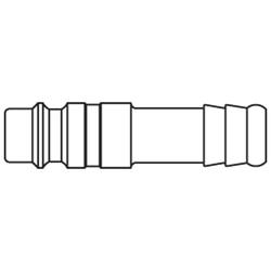 króciec szybkozłącza DN7,4 DN7,8 pod wąż Ø 8 mm 25SFTF08SXZ