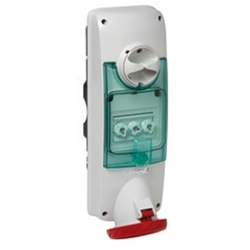 Unika interlocked socket - 63 A - 3P-N-E - 380...415 V AC - IP65 - wall PKB63R535