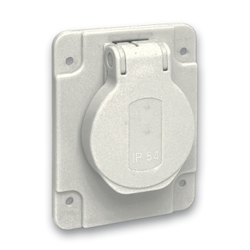 Gniazdo do Kaedra 65X85 czarne IP54 220V 2PT PKN62G