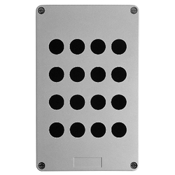 Kasetka izolowana 151x241x87mm 16 otworów szara XAPA3116