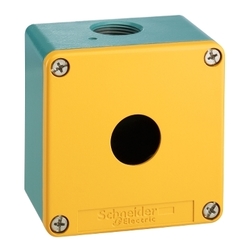 Kasetka metalowa 80x80x51,5mm niebieska 1 otwór certyfikat UL/CSA XAPM1201H7