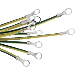 Przewód uziemiający 6mm2 L=220mm NSYEL226D6