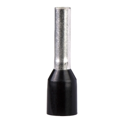 Końcówki kablowe pojedyńcze izolowane - rozmiar średni - 1,5 mm2 - czarne DZ5CE015D