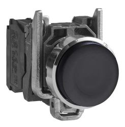 Przycisk monostabilny metalowy czarny 1NO do konfiguracji XB4BLCUST01