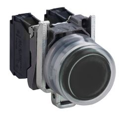 Przycisk monostabilny metalowy czarny okapturzony 1NO do konfiguracji XB4BPCUST01