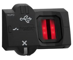 Przycisk biometryczny monostabilny RGPD PNP konektor M12 USB XB5S9B2M12
