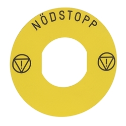 Etykieta żółta NODSTOPP ZBY9730