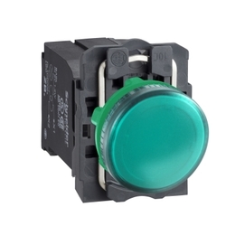 Lampka sygnalizacyjna plastikowa 230V AC z żarówką zielona XB5AV43