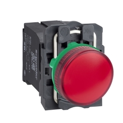 Lampka sygnalizacyjna plastikowa 230V AC z żarówką czerwona XB5AV44
