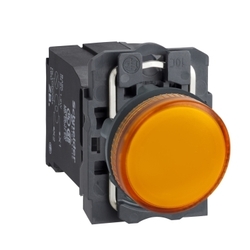 Lampka sygnalizacyjna plastikowa 230V AC z żarówką pomarańczowa XB5AV45