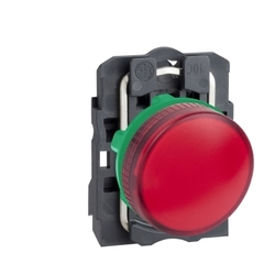 Lampka sygnalizacyjna plastikowa bez żarówki czerwona XB5AV64