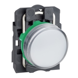 Lampka sygnalizacyjna plastikowa 230V AC biała XB5AVM1