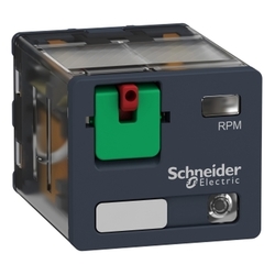 Przekaźnik mocy 24V AC styki 3 C/O 15A LED przycisk test RPM32B7