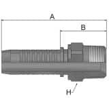 Złącze proste seria VS rozmiar 8 DN12 średnica wew 12,7 mm przyłącze 1/2" NPTF K01VS-8-8