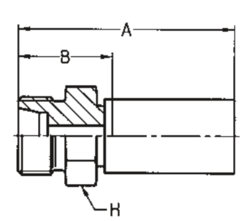 Złącze proste seria PX rozmiar 8 DN12 średnica wew 12,7 mm przyłącze 24x1.5 Metryczny 1D2PX-16-08